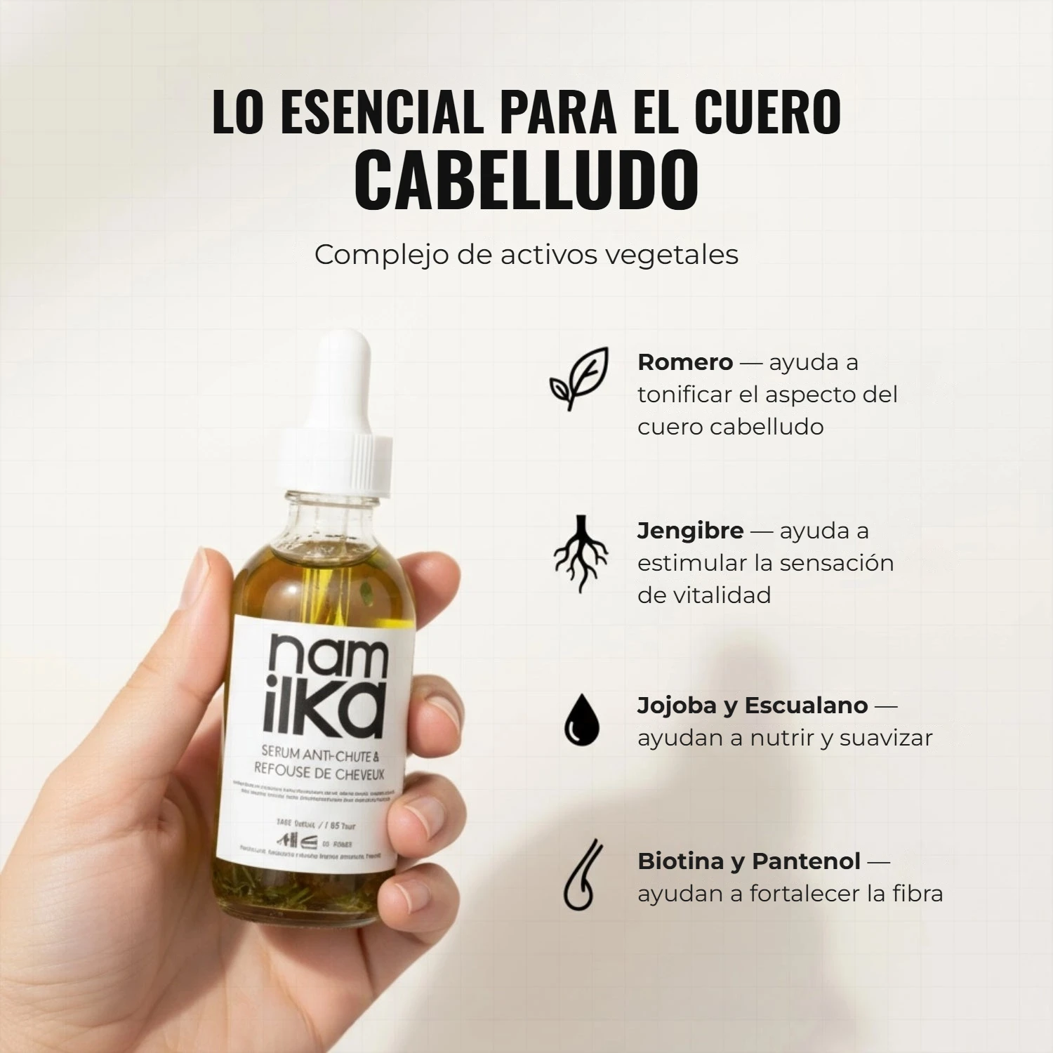 Sérum de crecimiento y anticaída